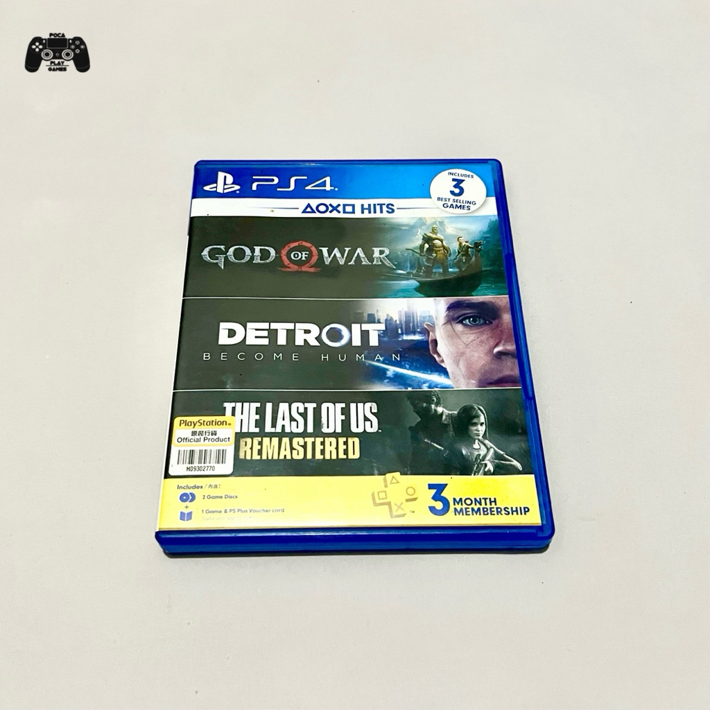 Kaset BD PS4 Bundle GOW God of War & Detroit (2 cd games) - Second / Bekas