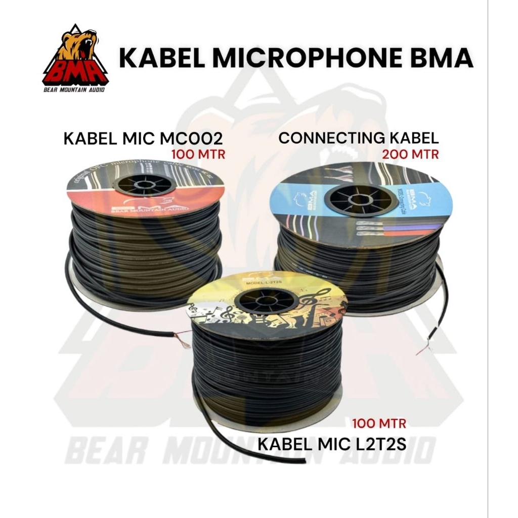 1ROL KABEL MIC / KABEL MICROPHONE / KABEL MIC BMA