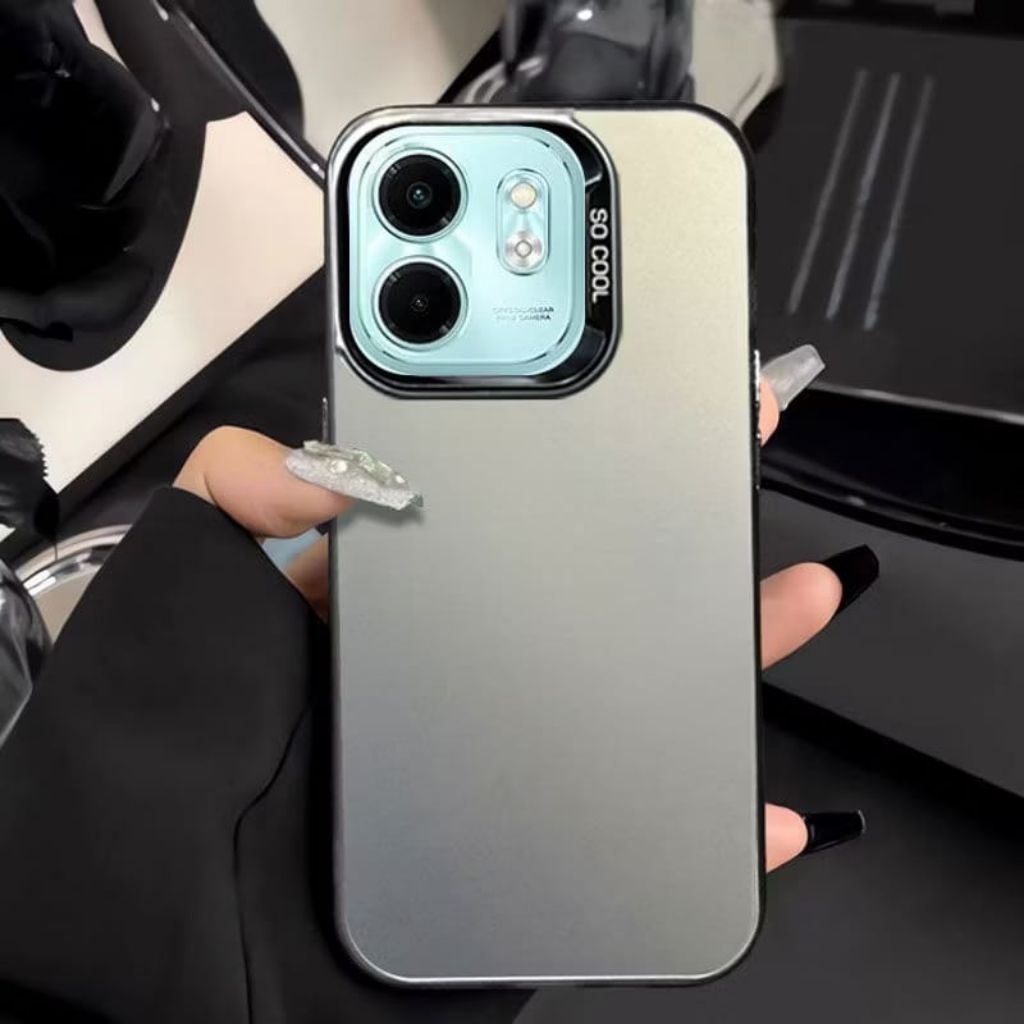 CASE IMD BLACK INFINIX SMART 9/SMART 9 HD/HOT 50I CASING HYBRID IMD SO COOL HOLOGRAM