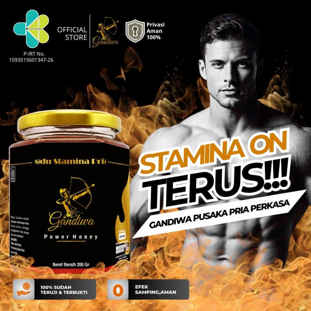 

[TERLARIS] GANDIWA POWER HONEY MADU HERBAL KUAT DAN TAHAN LAMA MADU KEBUGARAN TUBUH MEMBANTU MENINGKATKAN DAYA TAHAN TUBUH DAN STAMINA PRIA