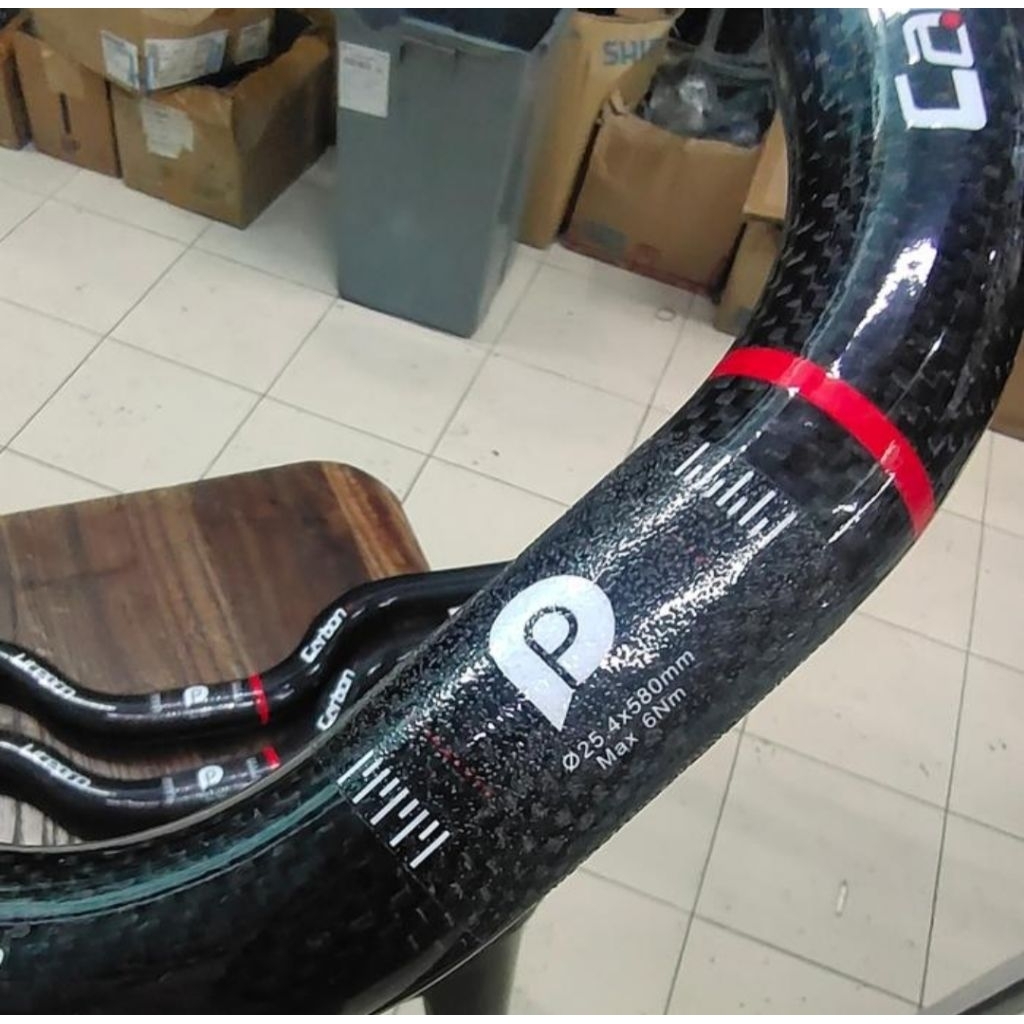 handlebar stang sepeda lipat litepro carbon mid rise