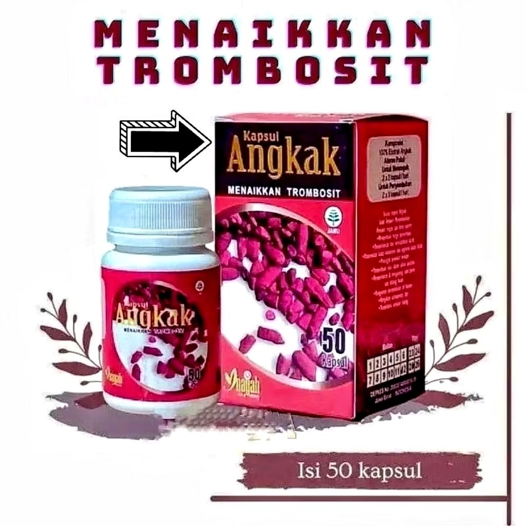 KAPSUL ANGKAK BERAS MERAH / OBAT DBD / MENAIKAN TROMBOSIT