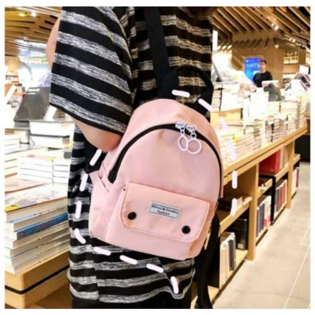 TAS RANSEL MINI WANITA TAS MINI KOREA STYLE TAS PUNGGUNG CEWEK KEKINIAN