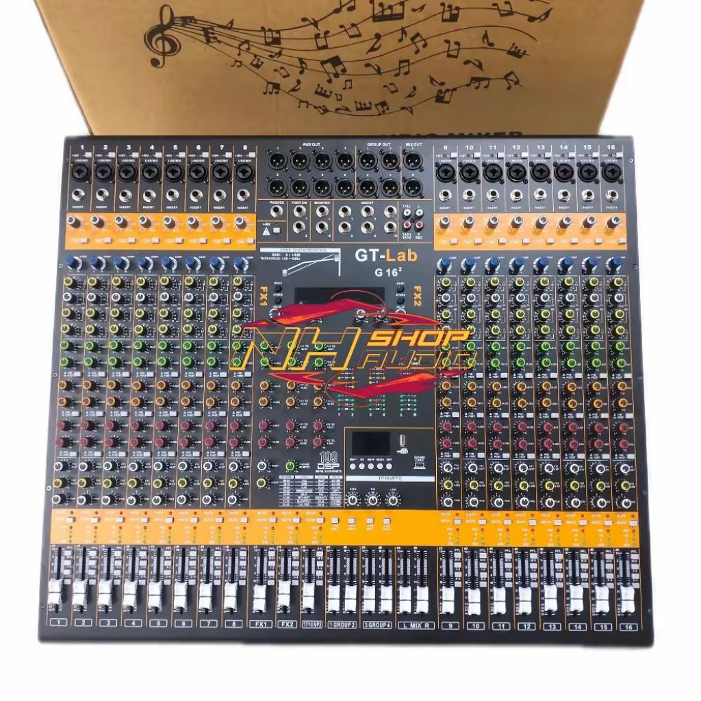 Mixer Audio GTLab G16² Double Effect G16² GT-Lab 16 Gen 2 G 16 Original By RDW 16 Chanel GT Lab 16  