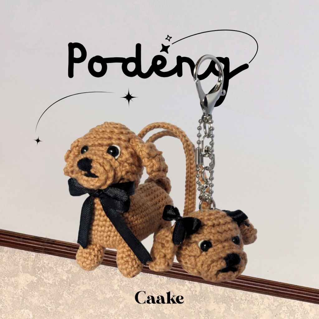 Podeng - Poodle Bag Charm (Gantungan Kunci anjing Poodle)