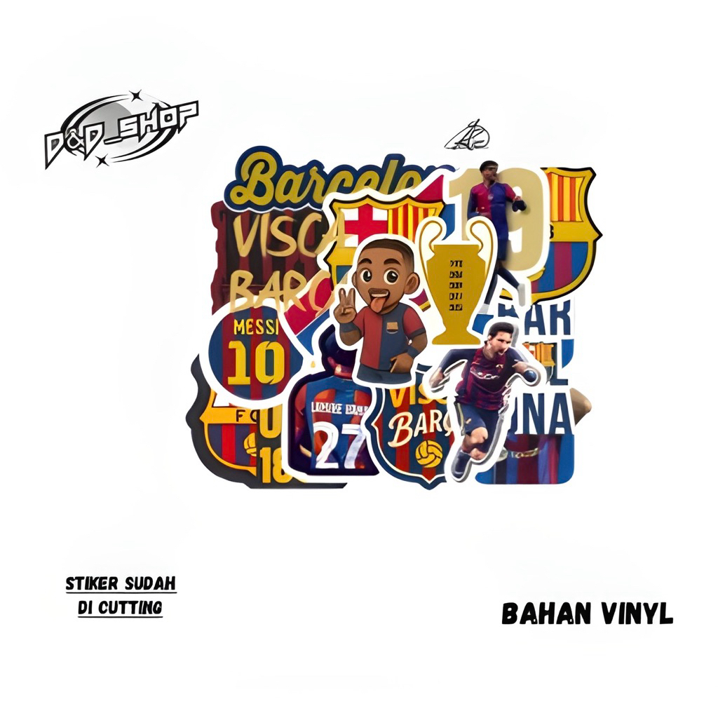 

Stiker Pack Klub Sepak Bola Fc Barcelona Vinyl | Cutting