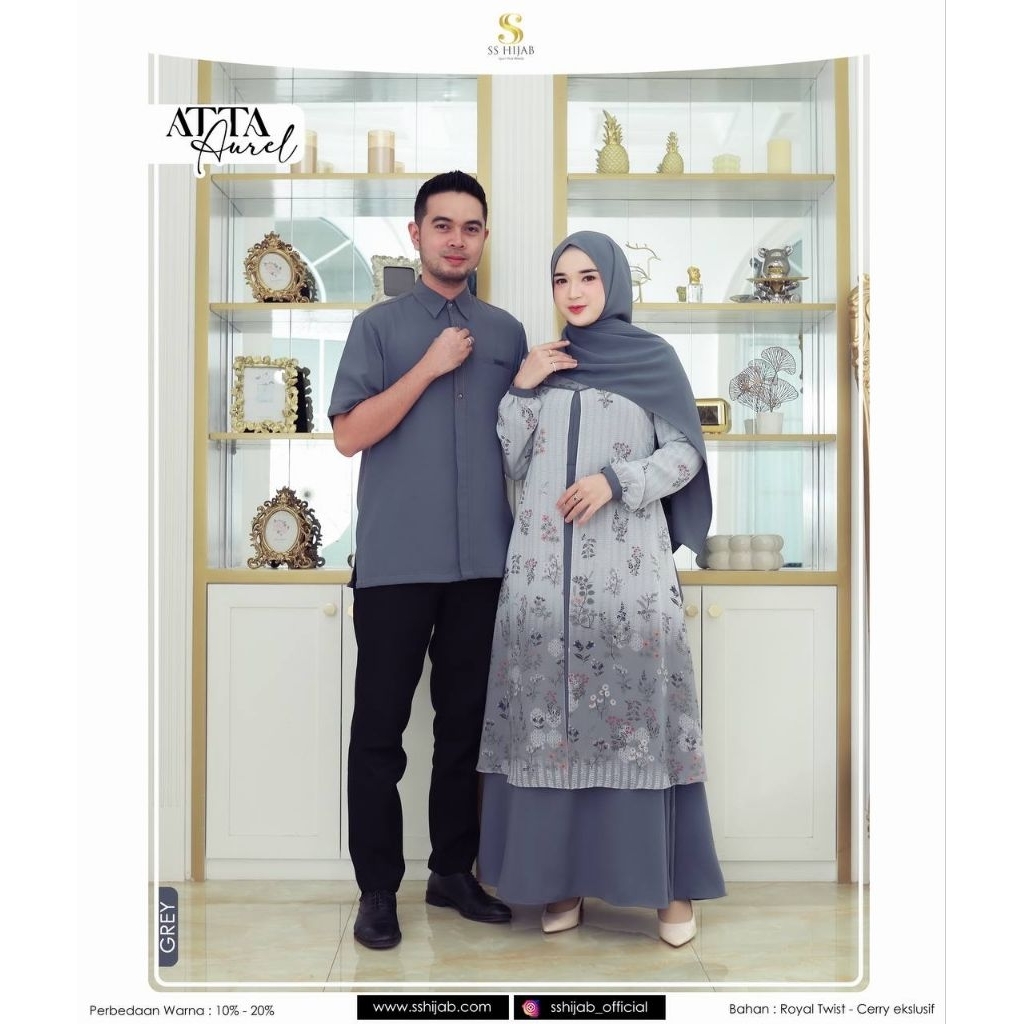 ATTA AUREL BY SS HIJAB ORIGINAL | BAJU COUPLE TERBARU | PAKAIAN COUPLE MUSLIM MUSLIMAH TERBARU TERMU