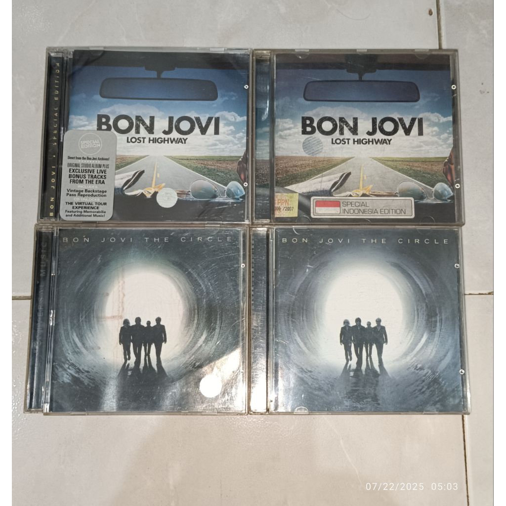 cd BON JOVI album Lost Highway (1) / Lost Highway (2) / The Circle (1) / The Circle (2)