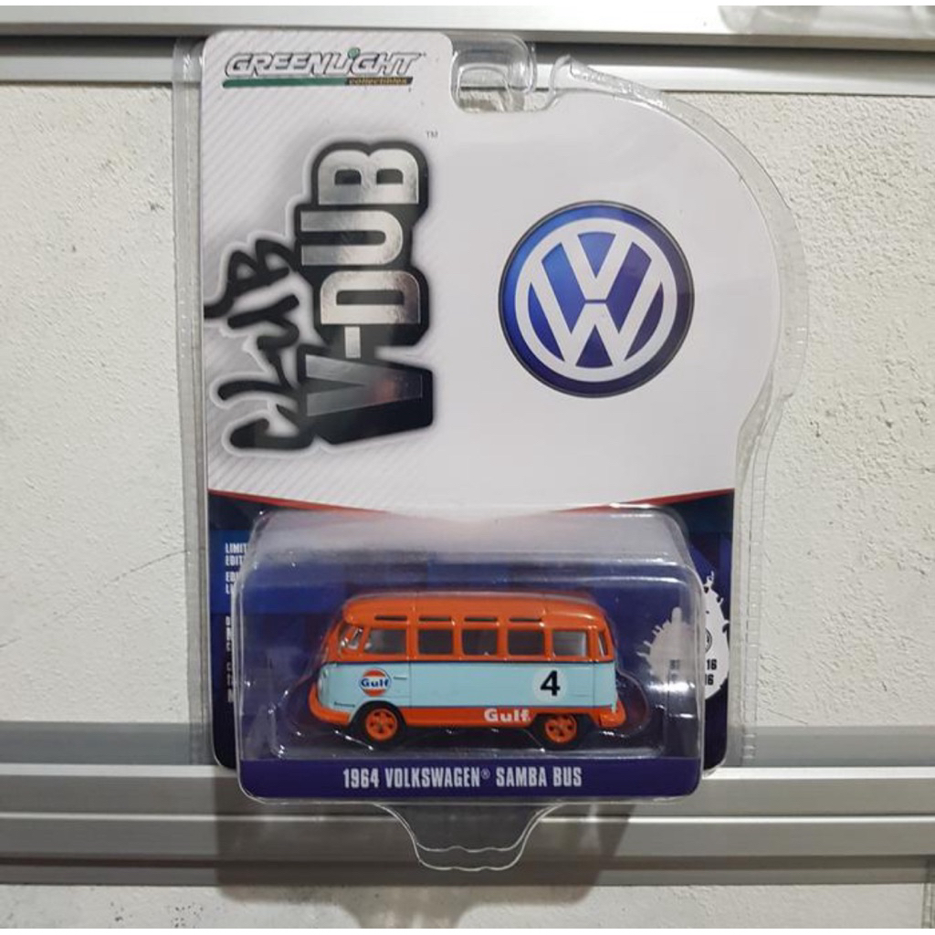 greenlight 1964 volkswagen samba bus gulf