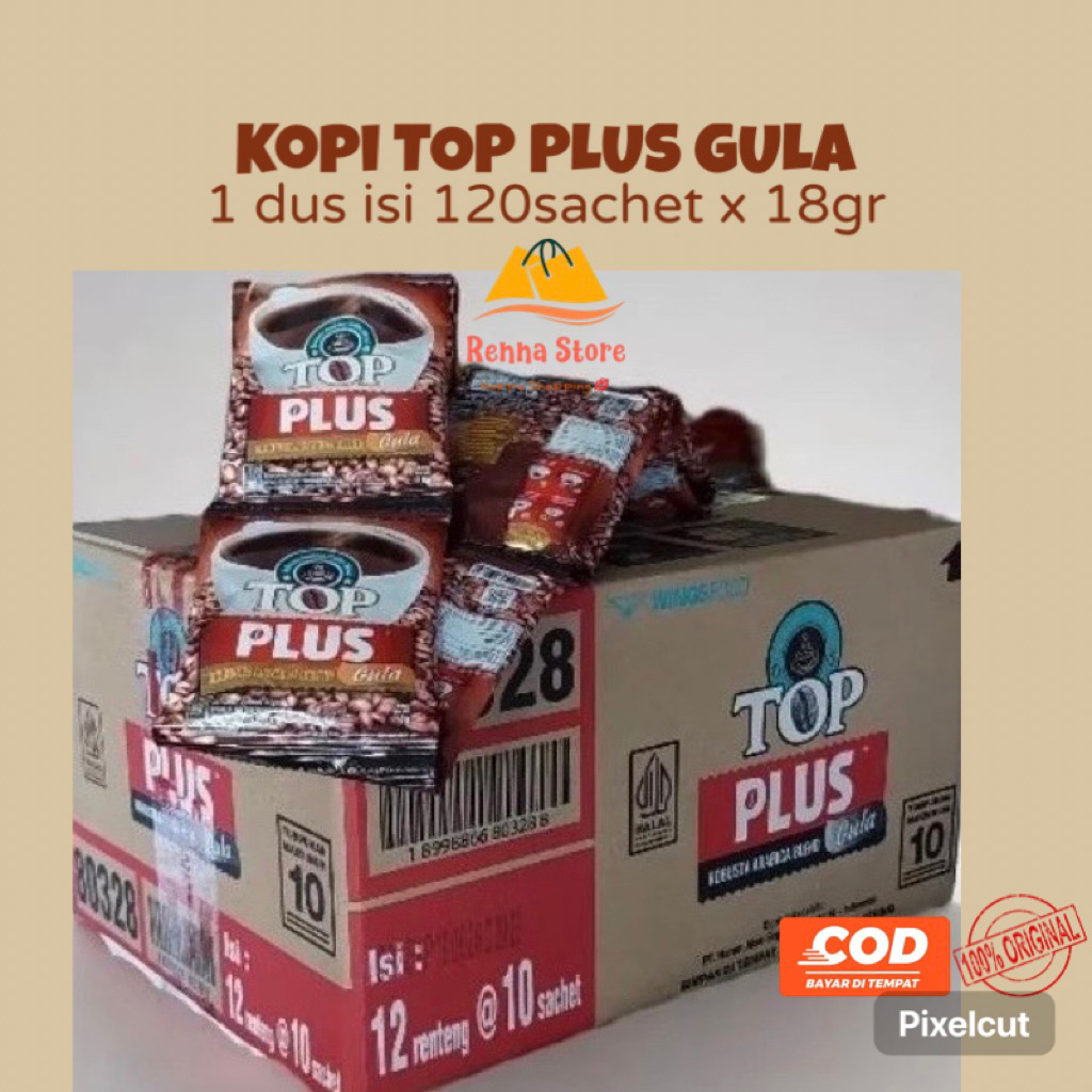 

Kopi TOP Plus 18gr (1dus isi 120sachet)