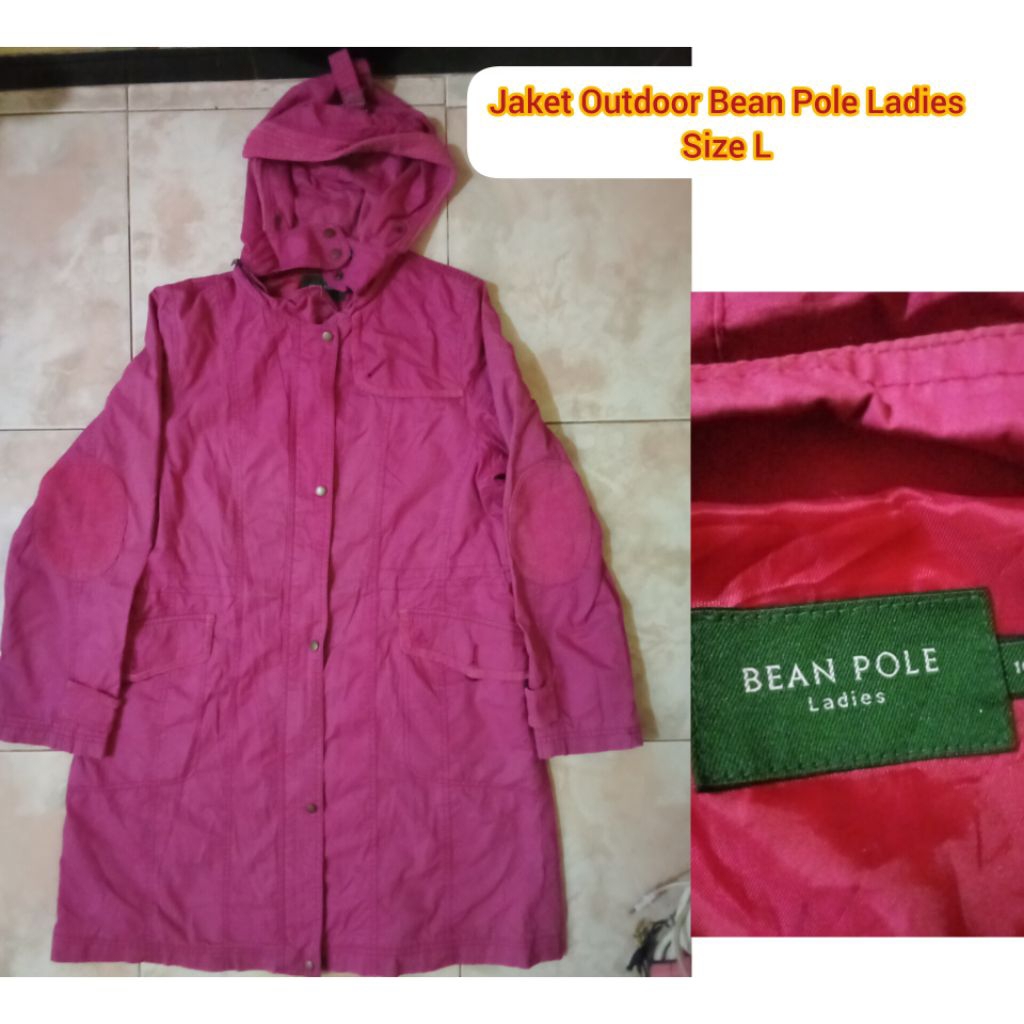 Jaket Outdoor Pink Wanita Brand Bean Pole Size L