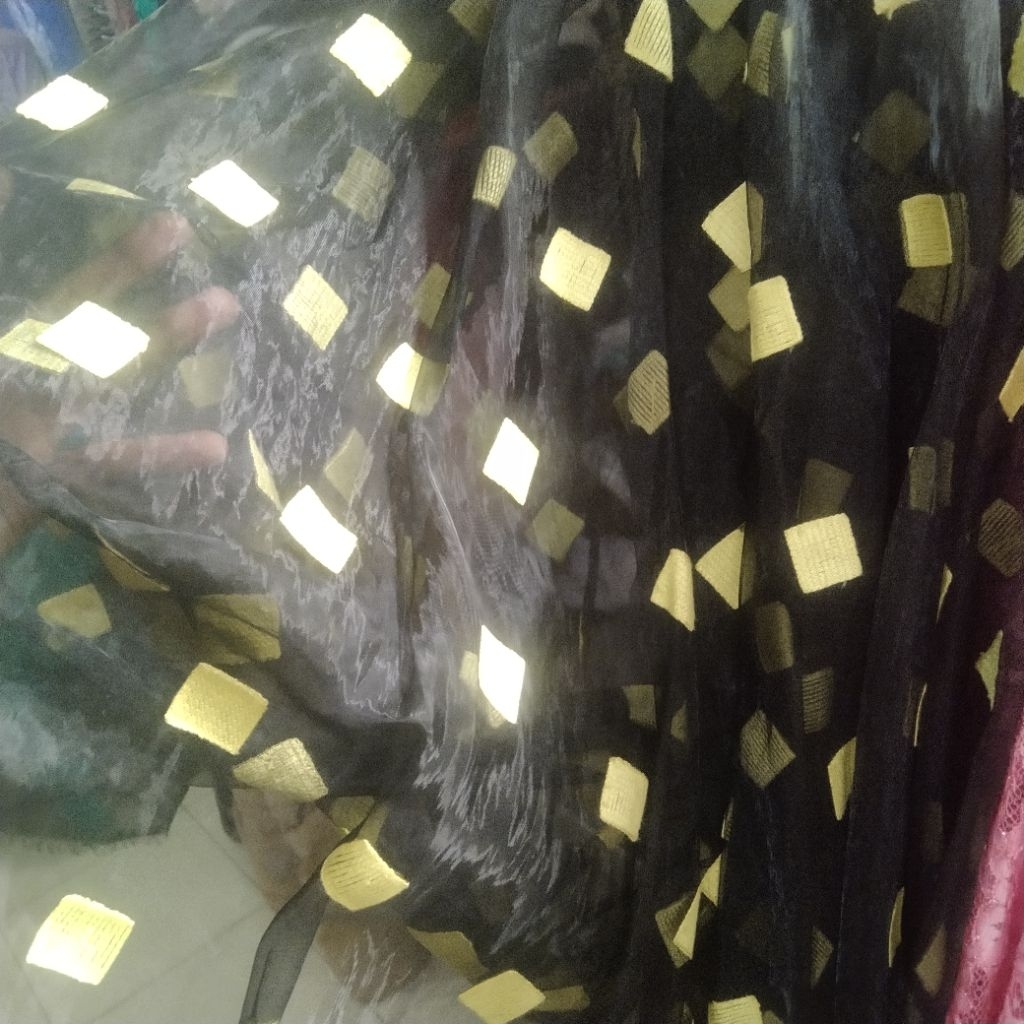 Kain organza bordir | Harga/0,5m | bahan organza bordir| bahan organza bordir | kain organza bordir.
