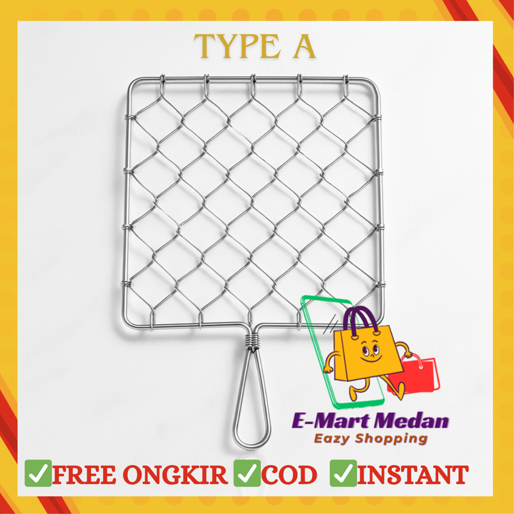 Alat Panggangan BBQ / Jepitan Panggangan ikan / Jepitan Panggangan Ayam Bakar