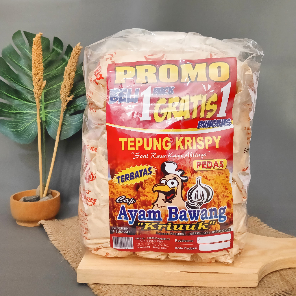 

Tepung Crispy Pedas Tepung Bumbu Serbaguna Pedas Isi 10 Pcs PROMO Bonus 1 Pcs TERBATAS