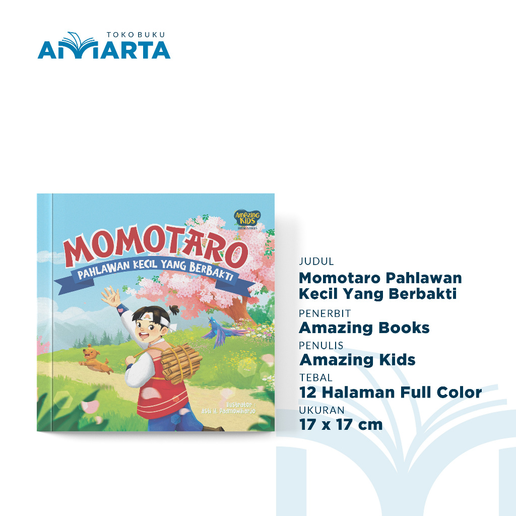 Buku Dongeng Momotaro Pahlawan Kecil Yang Berbakti