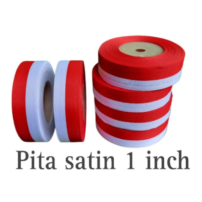 

Pita Satin Merah Putih - 1" ( 2.5 cm )