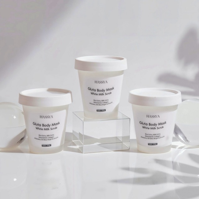 3 Pot Lulur pemutih badan / Scrub Pemutih badan / lulur Bleaching