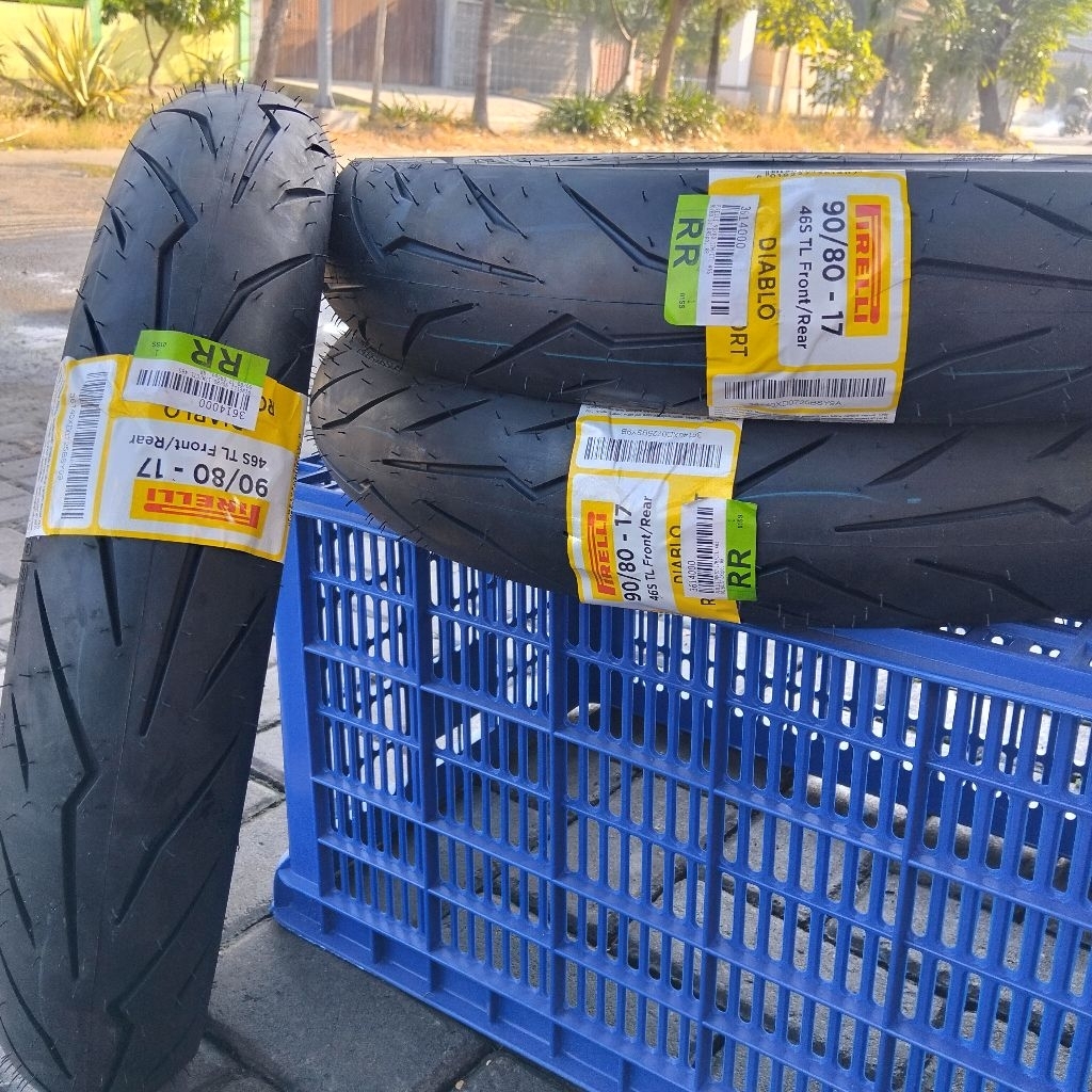 BAN PIRELLI DIABLO ROSSO SPORT 80/80 & 90/80 RING 17 SOFT COMPOUND