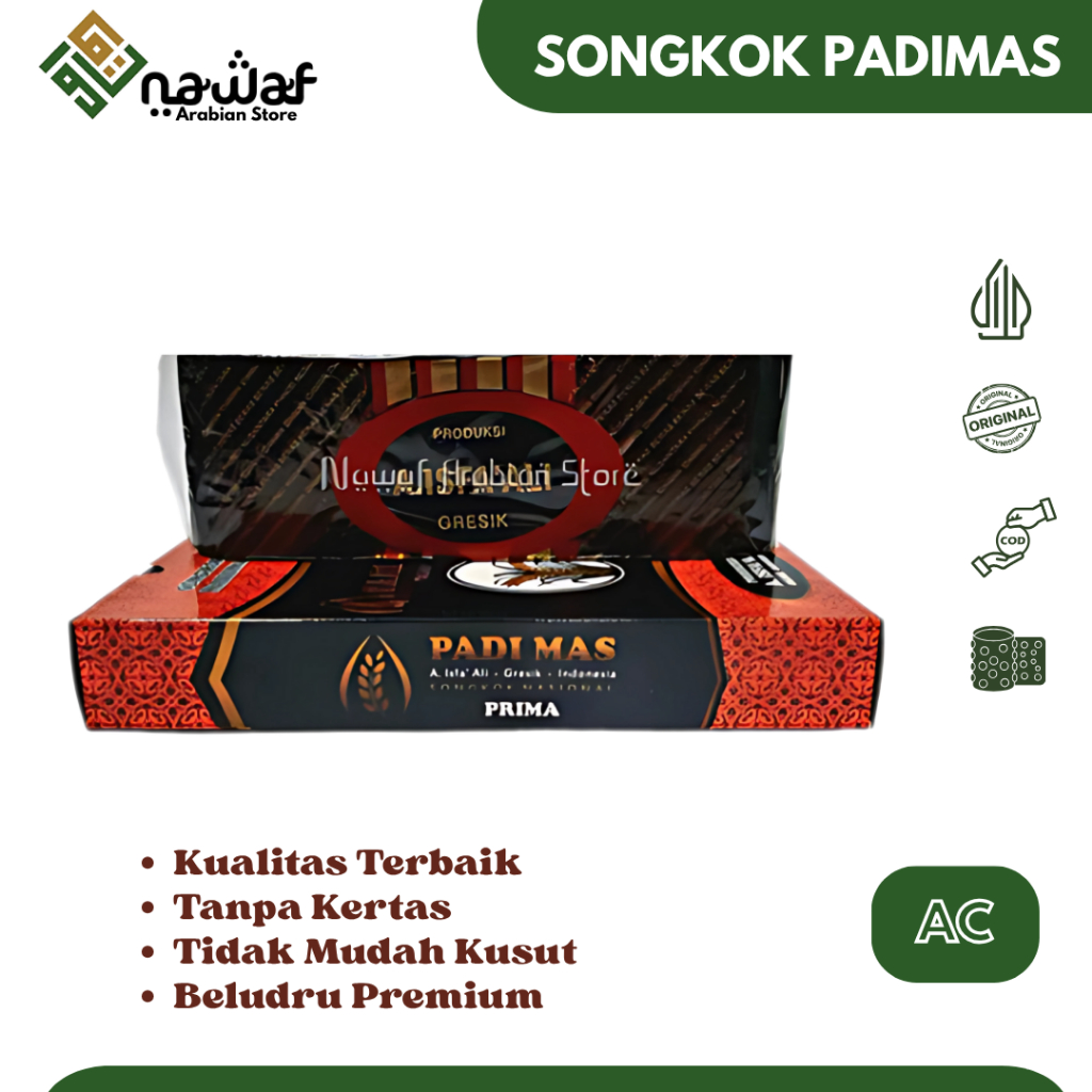 Peci Songkok Kopiah - Padi Mas Prima Original - AC Hitam Polos - Size 4 s/d 9 - Tinggi 9 - TERMURAH