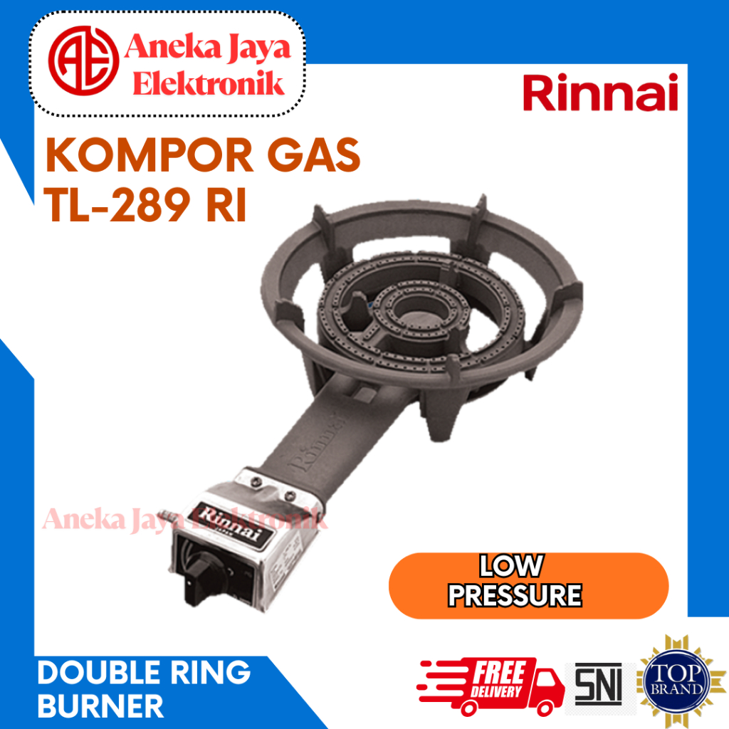 RINNAI KOMPOR TUNGKU TL-289 RI (Kompor Turbo 1 Tungku )