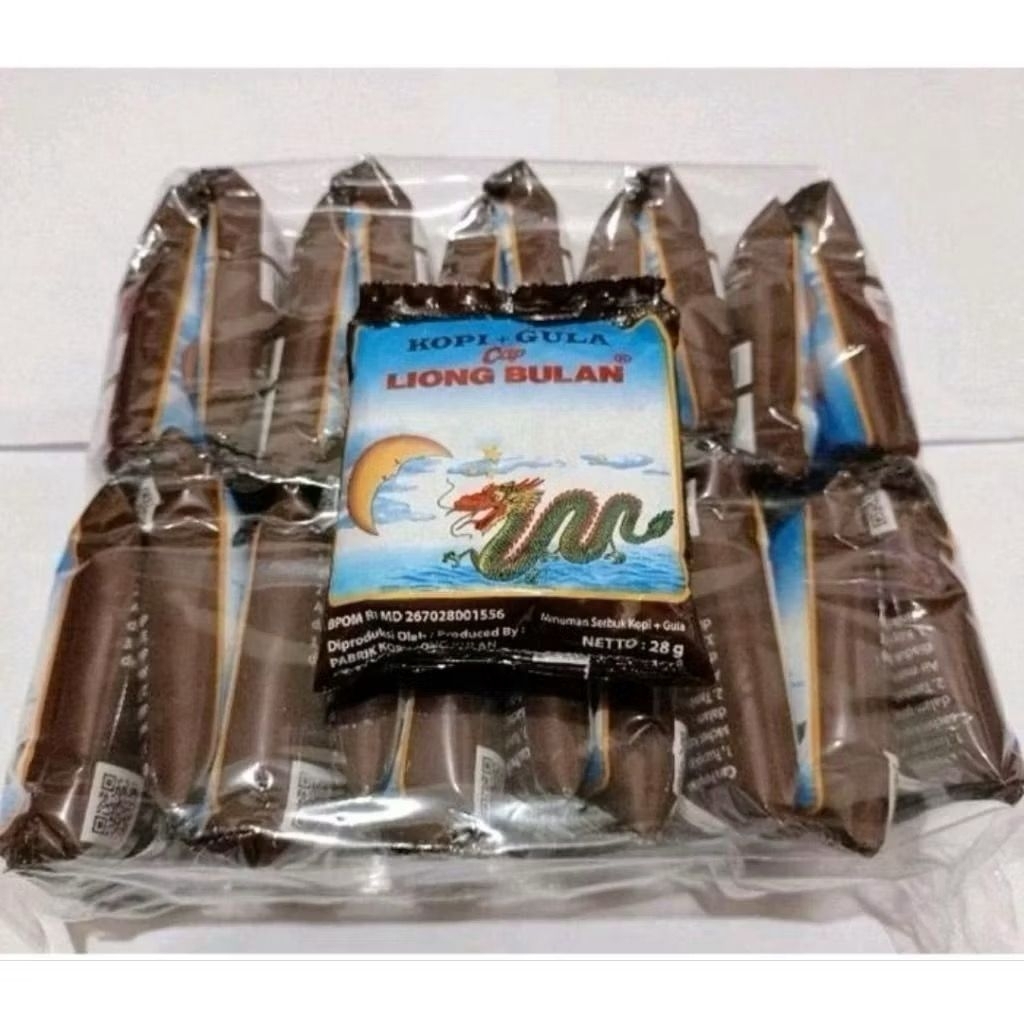 

kopi liong bulan orginal kopi+gula 28gr 1 pack isi 20 sachet