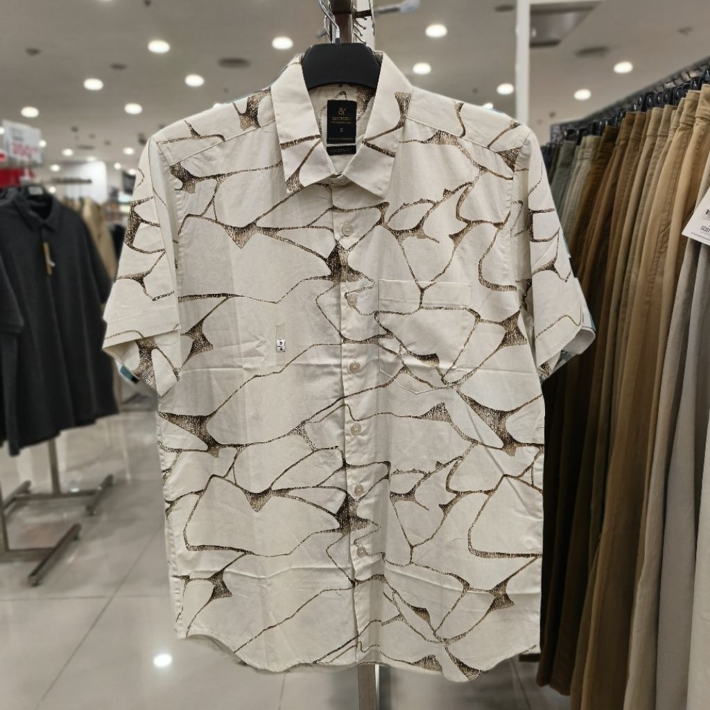Batik printing Scotch&co lengan pendek bahan katun | kemeja pendek super nyaman | Batik printing ade