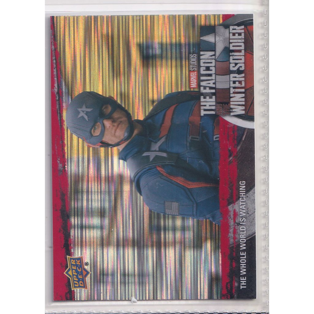 2022 Marvel Studios' The Falcon and The Winter Soldier Falcon Red #52 The Whole World is Watching