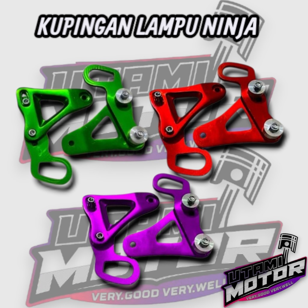 Bracket Lampu Ninja SS / Bracket Lampu Ninja R kupingan lampu ninja ss ninja r cnc
