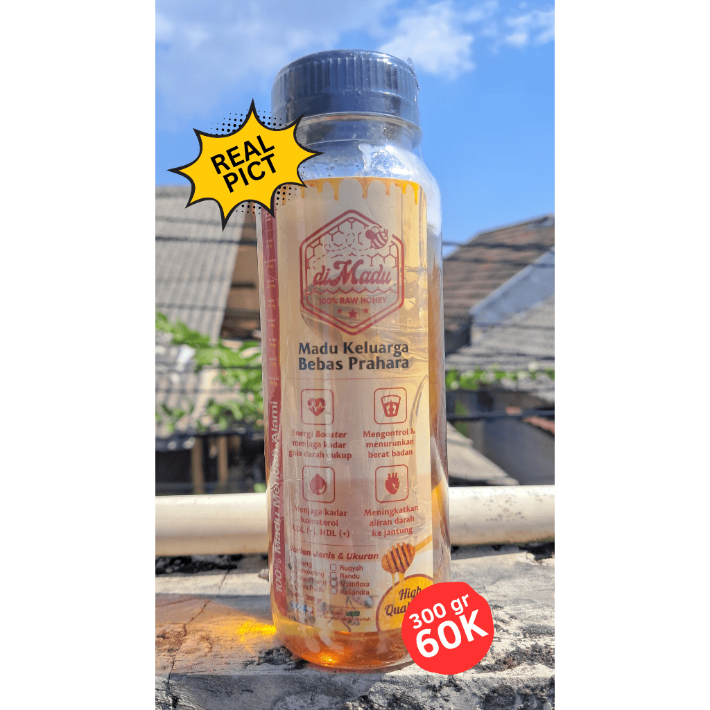 

DIMADU Raw Honey Nektar Randu 300 Gr | Madu Asli dan Murni | Batch 1 Juli 2025 Limited Stock