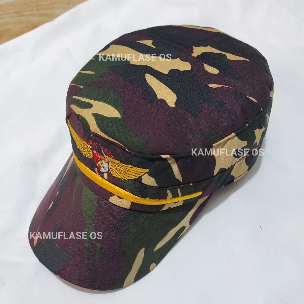 Topi banser loreng nasional Topi banser model KOMANDO BANSER