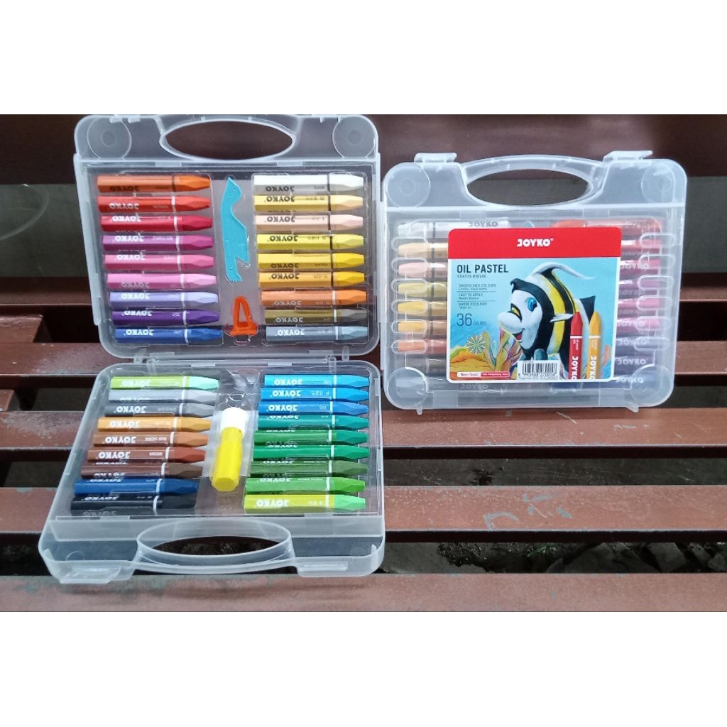 

(1pak) Crayon 36 warna Joyko/ Krayon 36 warna Joyko/ oil pastel Joyko