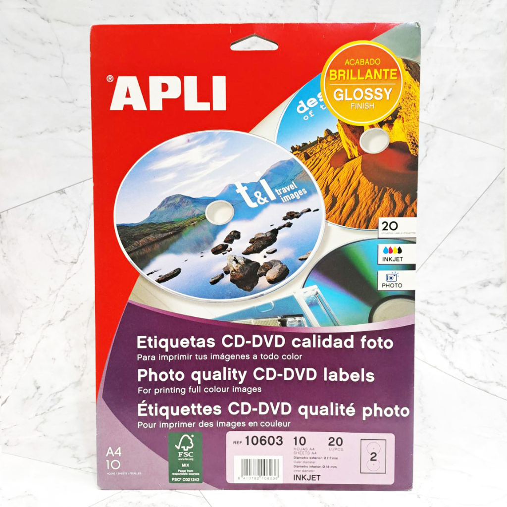 

APLI CD/DVD Label A4 10603 – 10 Lembar | Label Lingkaran untuk CD/DVD