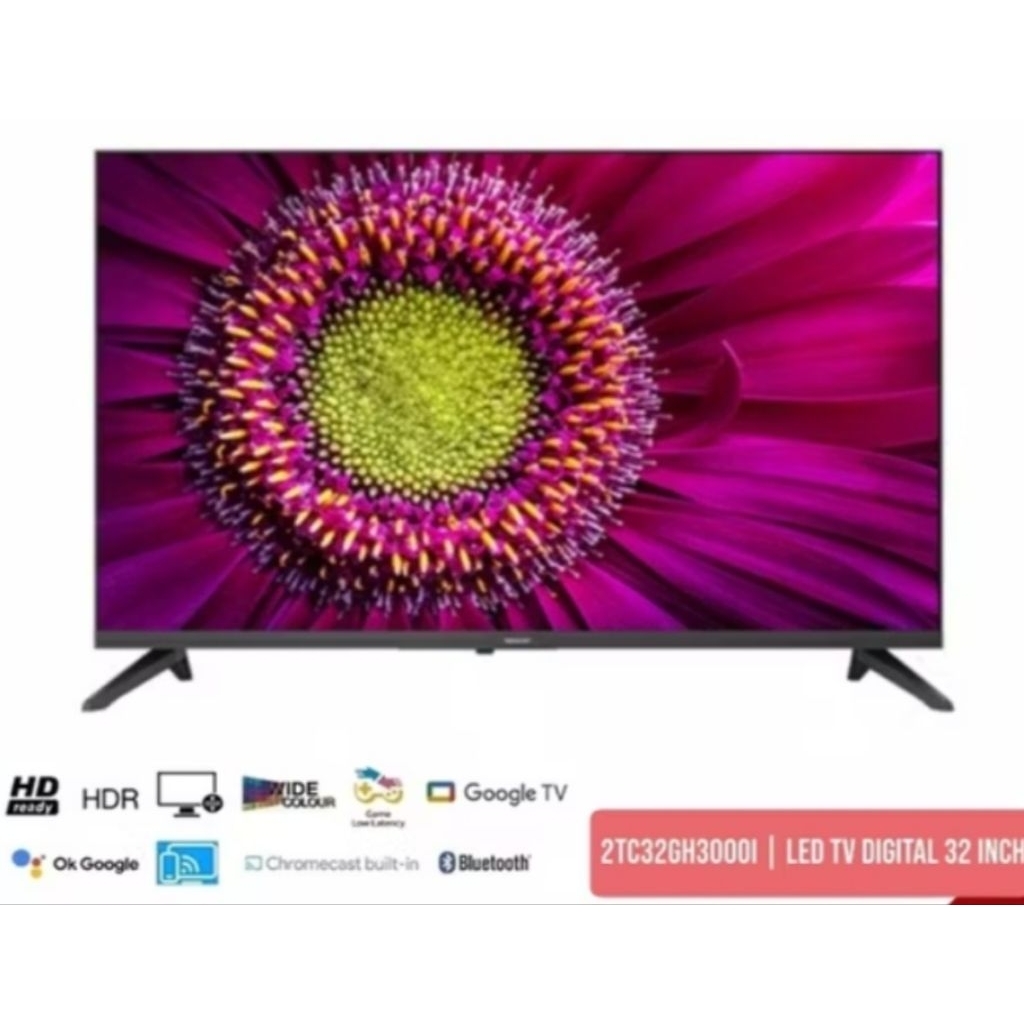 SHARP 32gh3000 2T-C32GH30001 LED TV DIGITAL 32 INCH 2K GOOGLE TV HD READY