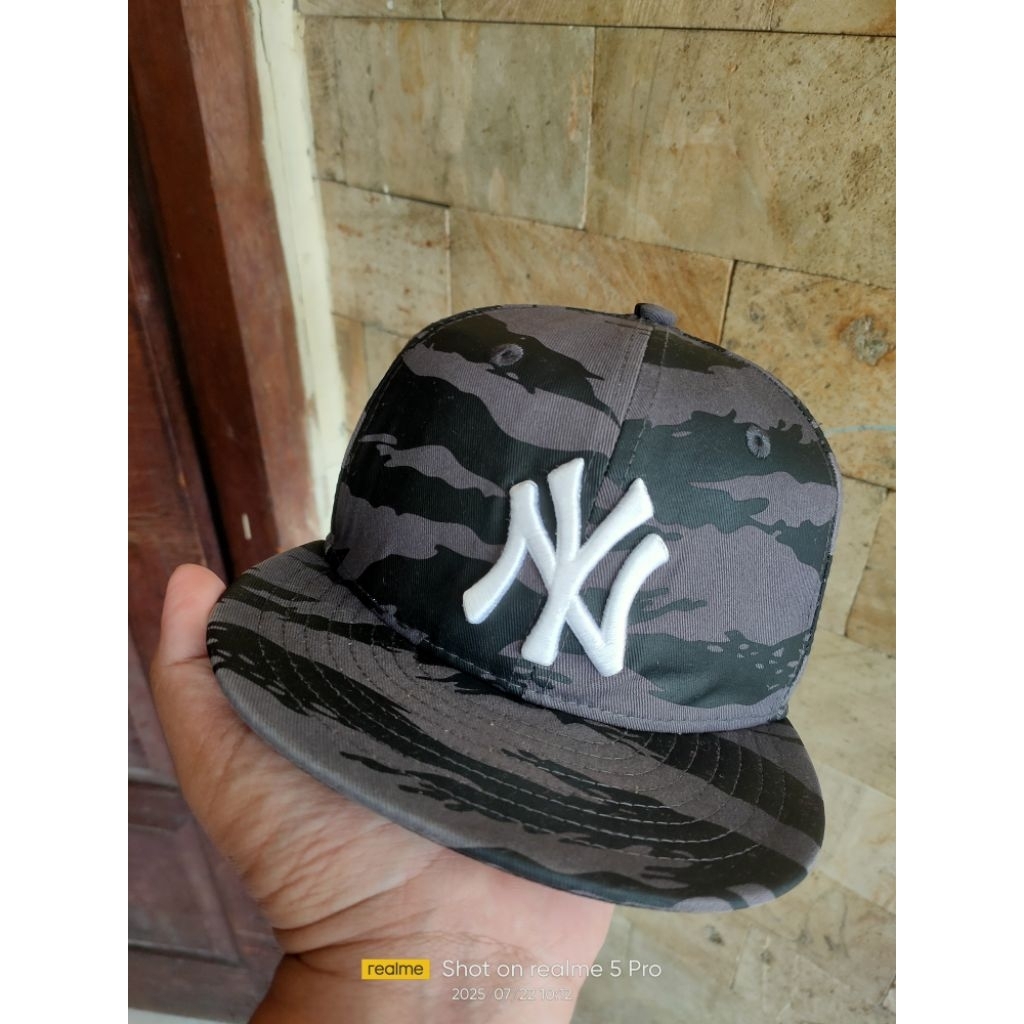 Topi Snapback Anak New Era x MLB NY Yankees Original Second Fashion Pria/Wanita