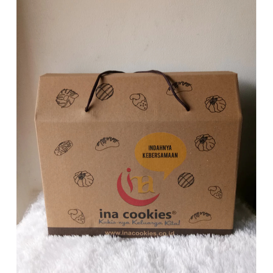

KUE KERING INA COOKIES KEMASAN HAMPER GABLE BOX REGULER