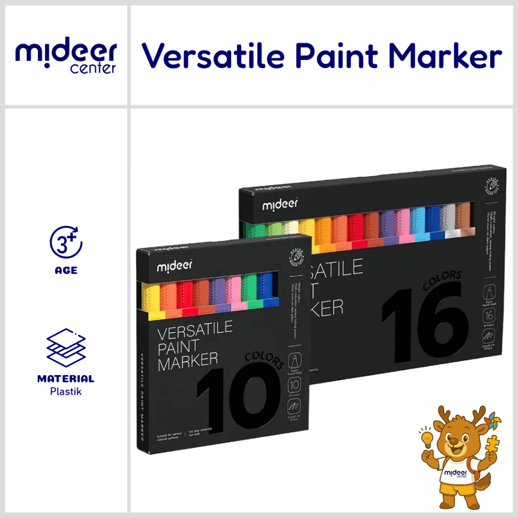 

Mideer Versatile Paint Marker 10 16 Color Washable Spidol Warna Marker Erasable Mewarnai Spidol Warna Serbaguna Hadiah Anak 3+