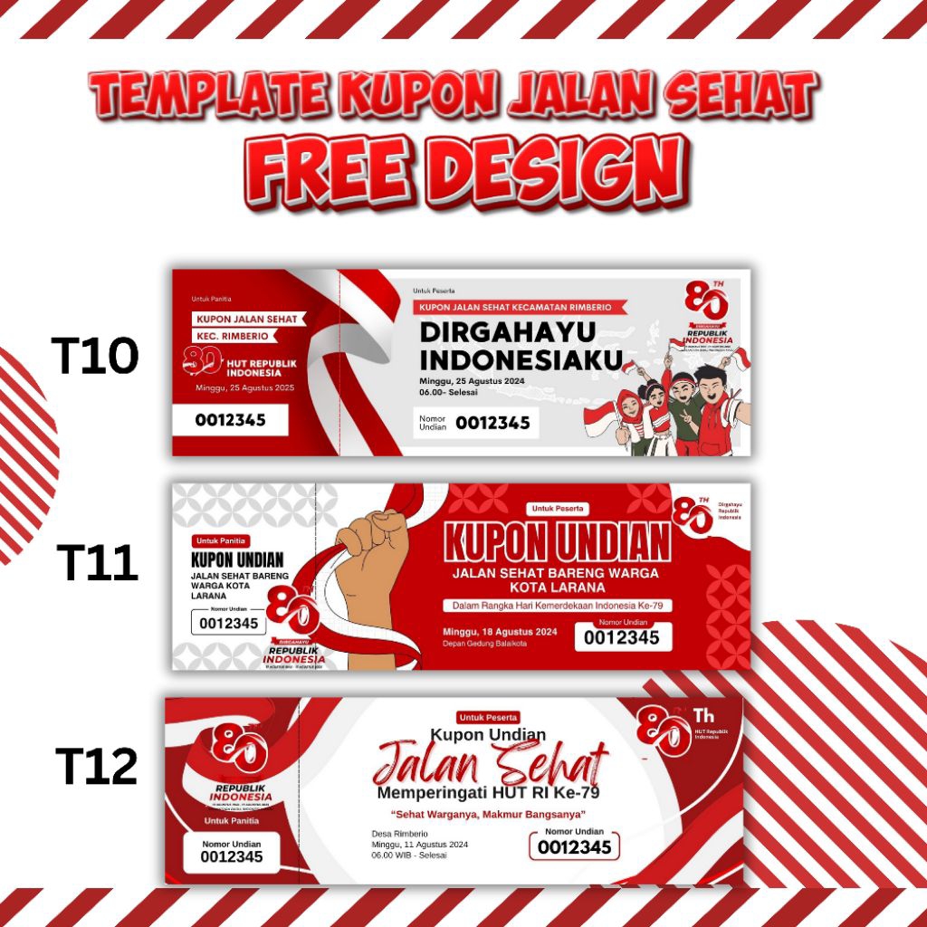 

Kupon Jalan Sehat agustus Full Warna | hitamputih | HVS | ART PAPER GROSIR ECER