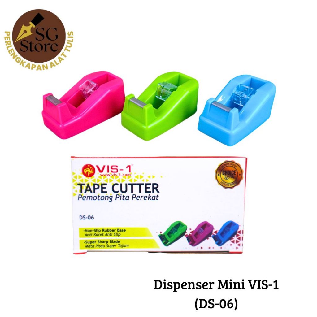 

Dispenser isolasi VIS-1 DS-06 / Tape Dispenser / Tape Cutter