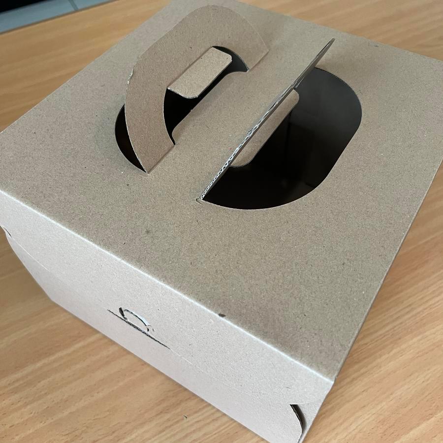 

Dus kue corugated coklat box tempat roti mika ukuran 25