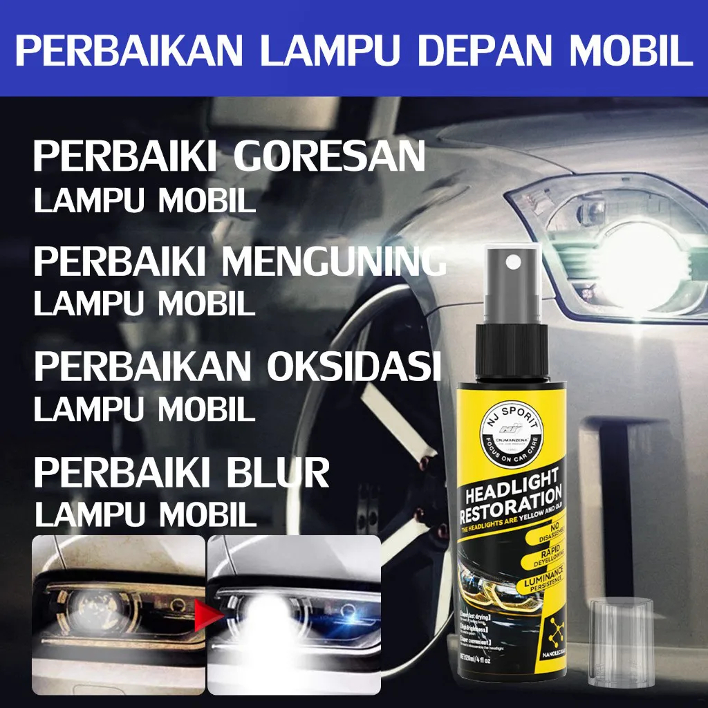 Polish Restorer Pembersih Lampu Mobil/Pembersih Kaca Lampu Mobil