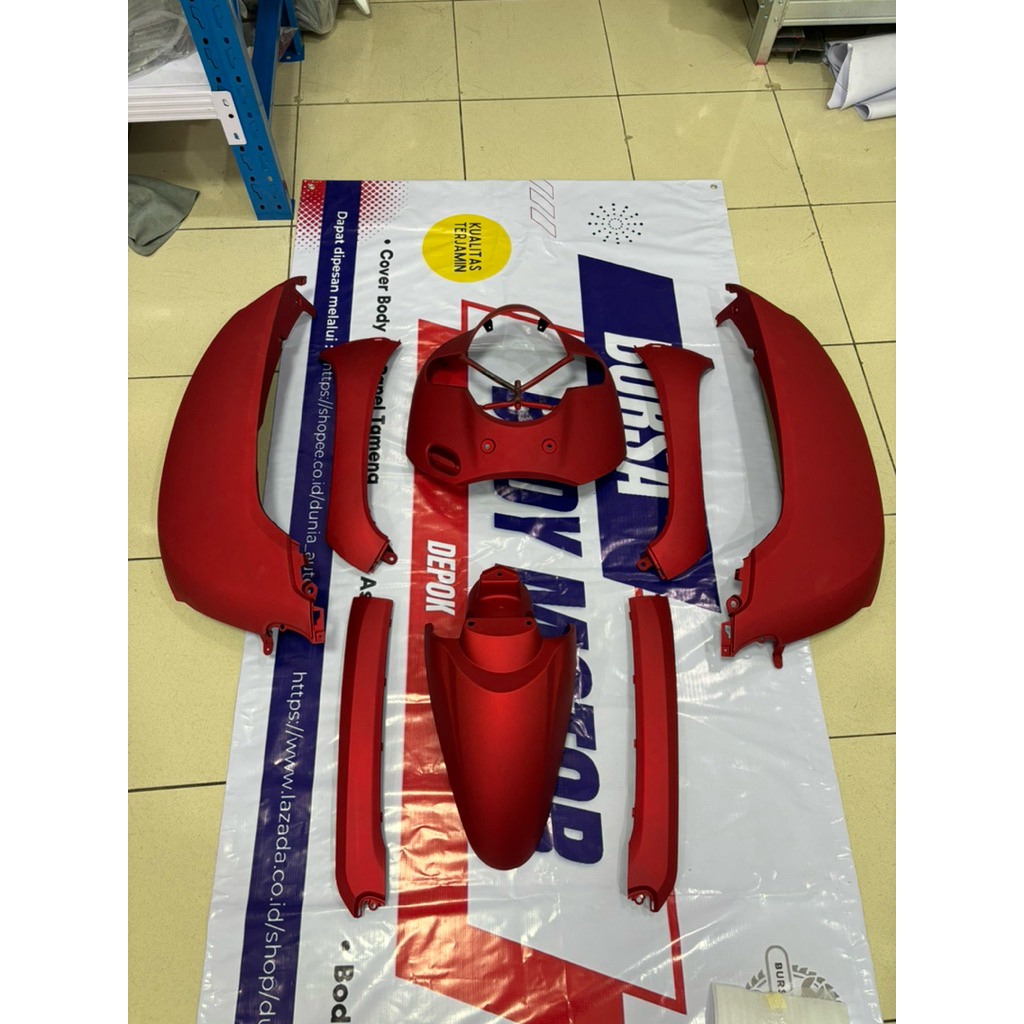 WIN - BODY HALUS HONDA SCOOPY FI 2017 2018 2019 MERAH DOF KUALITAS ORISINIL