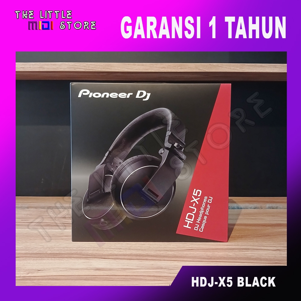Pioneer DJ HDJ X5-Black | HDJ X5 | HDJX5 | HDJ-X5 Headphone DJ Original Terpopuler