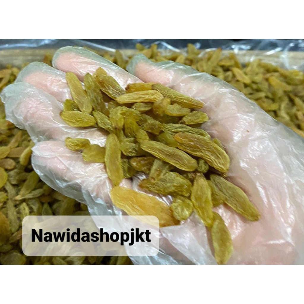 

Kismis Hijau 5 kg Kismis Manis Panjang Besar FRESH