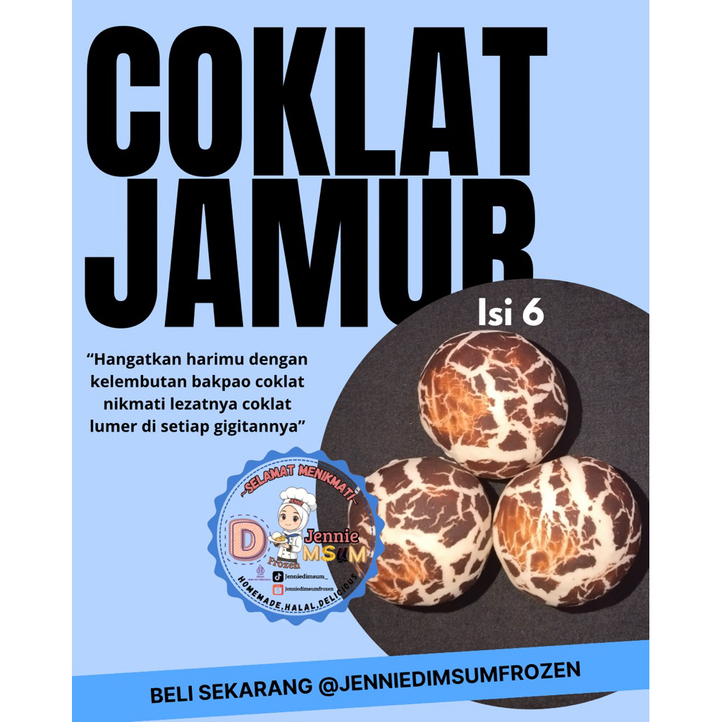 

BAKPAO JAMUR COKLAT ISI 6