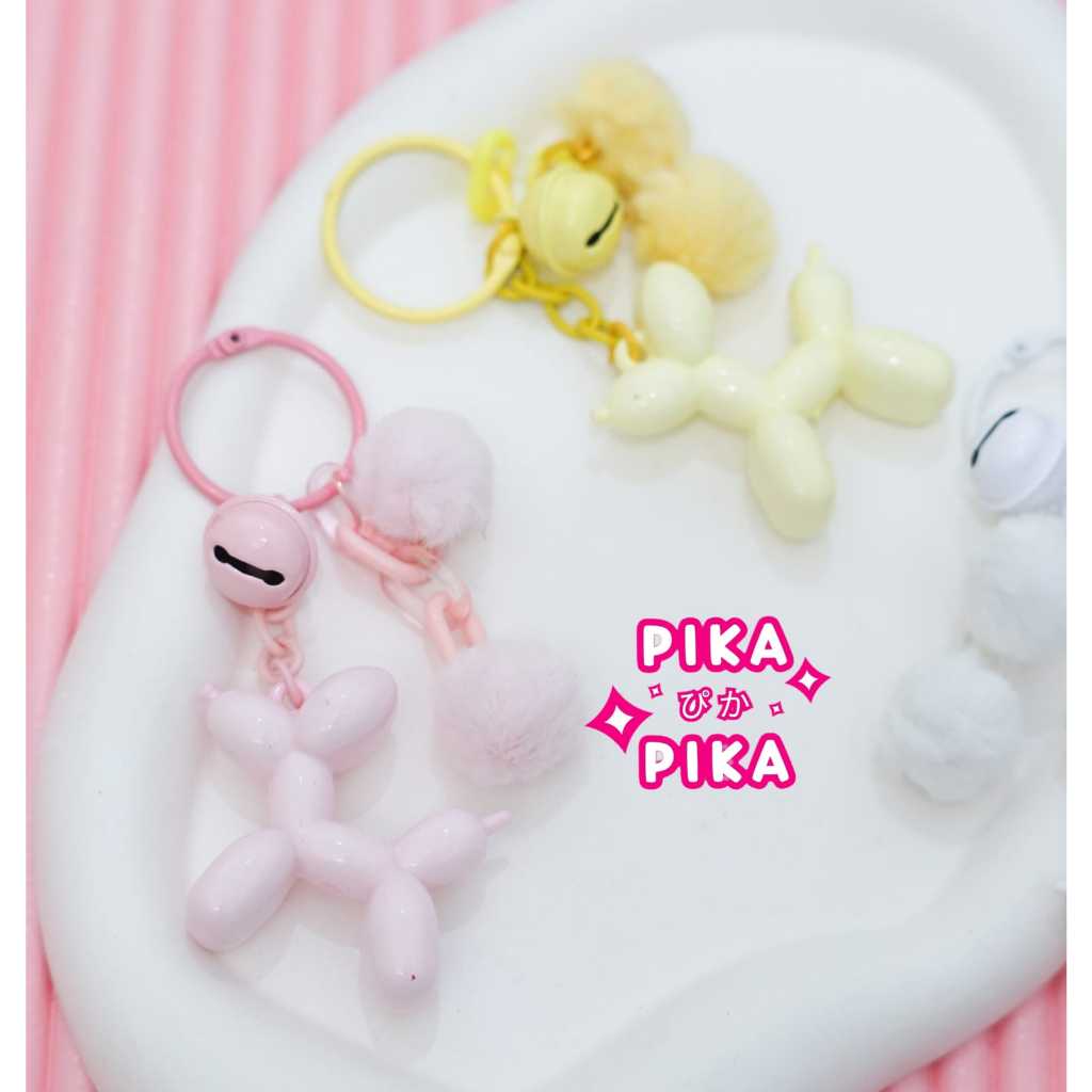 gantungan kunci PUPPY gantungan kunci hp tas costum nama unik