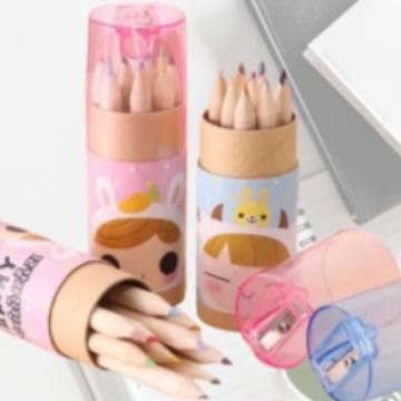 

alat mewarnai set pensil warna serutan model tabung 12 in 1