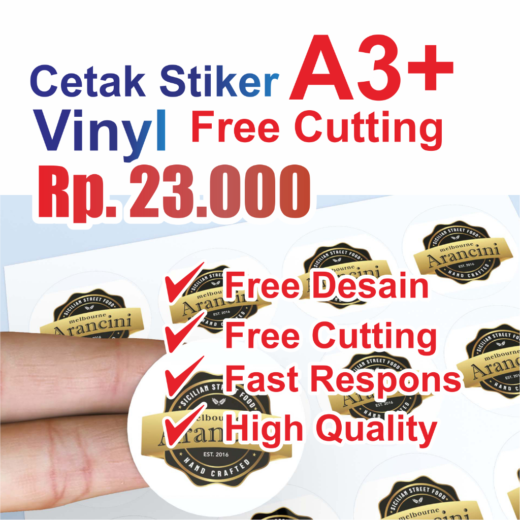 

STIKER LABEL KEMASAN PRODUK BAHAN STIKER VINYL BISA COD
