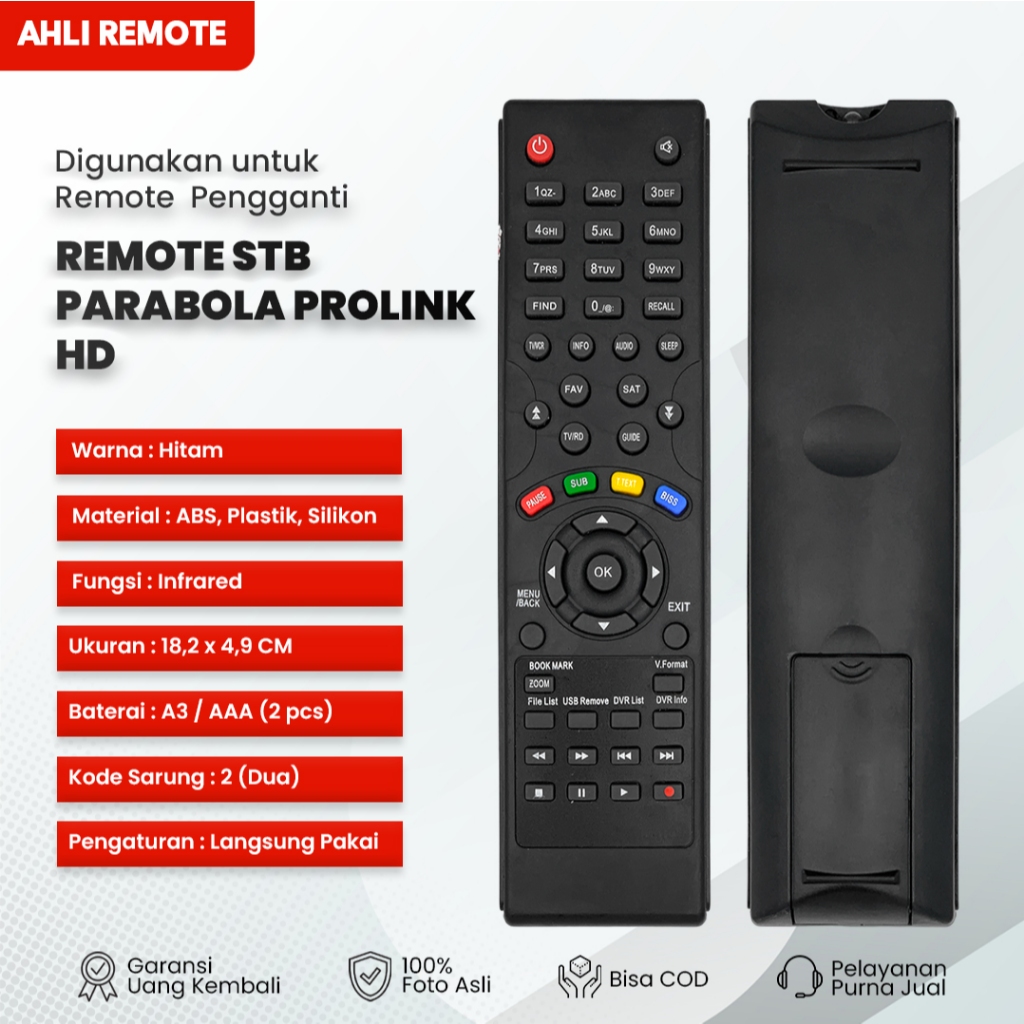 Remote Parabola Matrix Prolink/Remot Receiver Matrix Prolink HD Ethernet