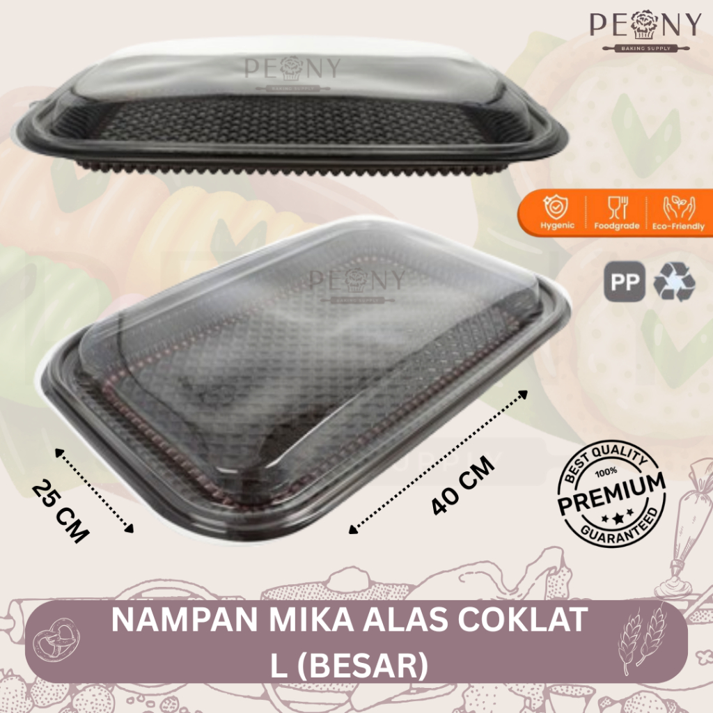(ISI 10 PCS) NAMPAN MIKA ALAS COKLAT UKUTAN L/NAMPAN MIKA UKURAN BESAR/NAMPAN MIKA UNTUK HANTARAN DA