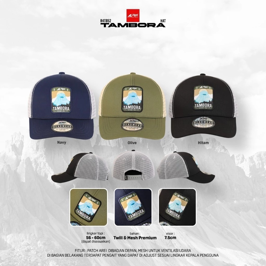 Topi / Hat Pria Tambora Arei Outdoorgear